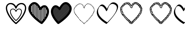 Hearts ST font preview